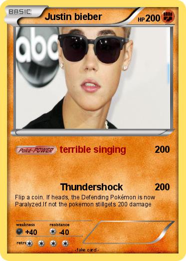 Pokemon Justin bieber