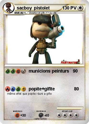 Pokemon sacboy  pistolet