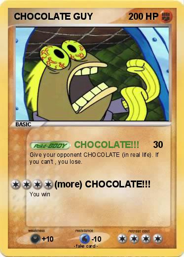 Pokemon CHOCOLATE GUY