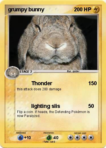 Pokemon grumpy bunny