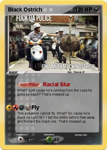 Pokemon Black Ostrich
