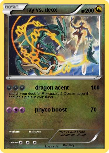 Pokemon ray vs. deox