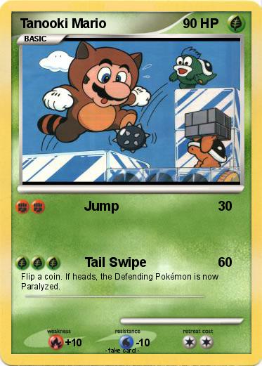 Pokemon Tanooki Mario