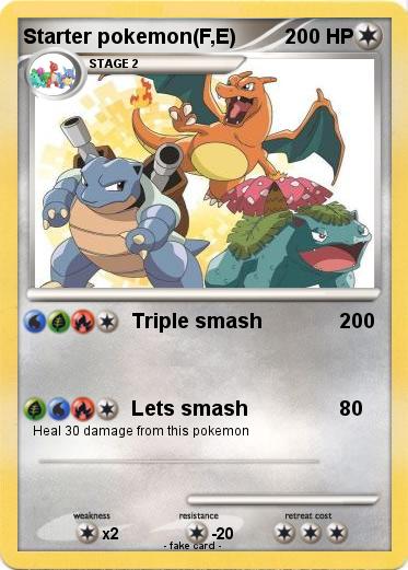 Pokemon Starter pokemon(F,E)