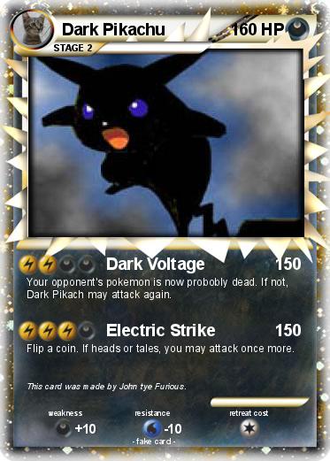 Pokemon Dark Pikachu
