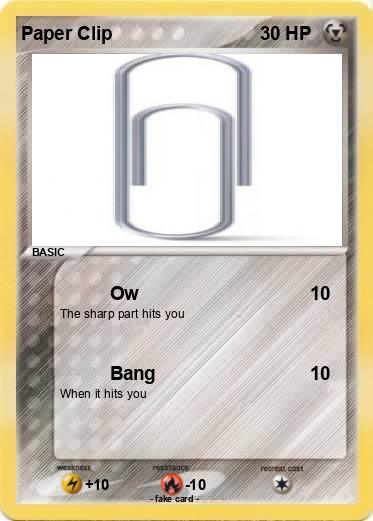 Pokemon Paper Clip