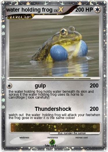 Pokemon water holding frog