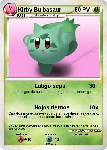 Pokemon Kirby Bulbasaur