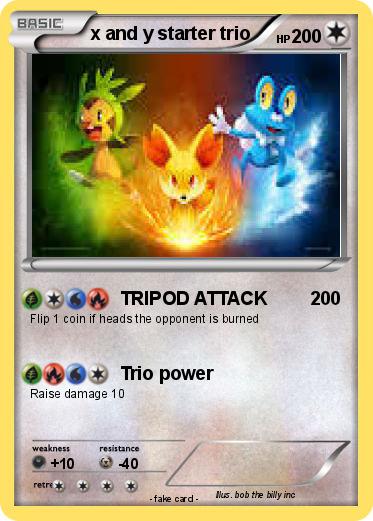 Pokemon x and y starter trio