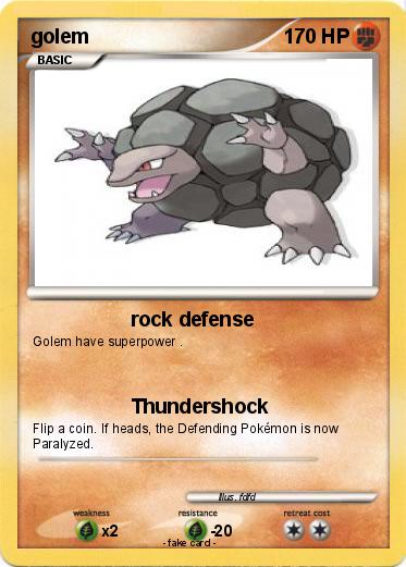 Pokemon golem