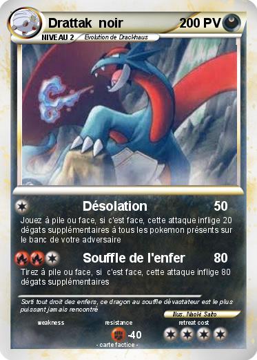 Pokemon Drattak  noir