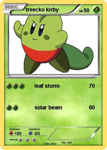 Pokemon treecko kirby