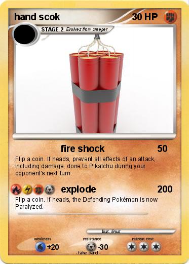 Pokemon hand scok
