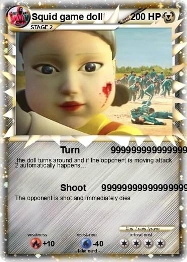 Pokemon Squid game doll