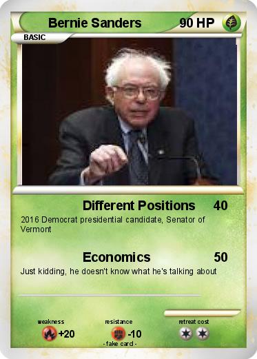 Pokemon Bernie Sanders