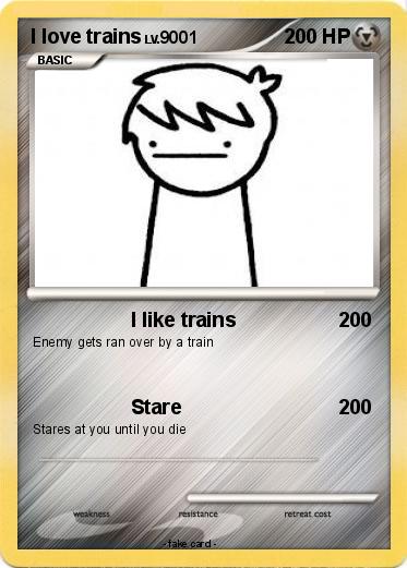 Pokemon I love trains