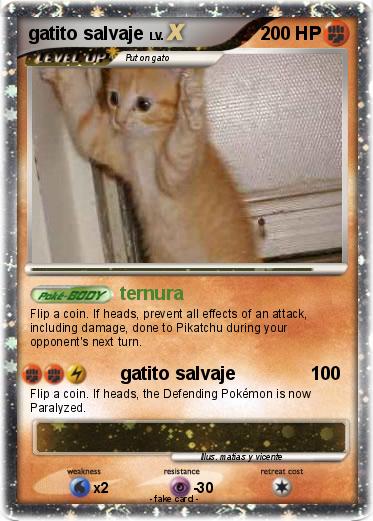 Pokemon gatito salvaje