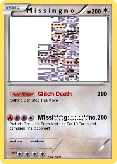 Pokemon M i s s i n g n o