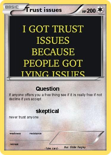 Pokemon Trust issues