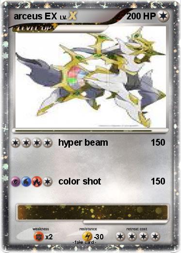 Pokemon arceus EX