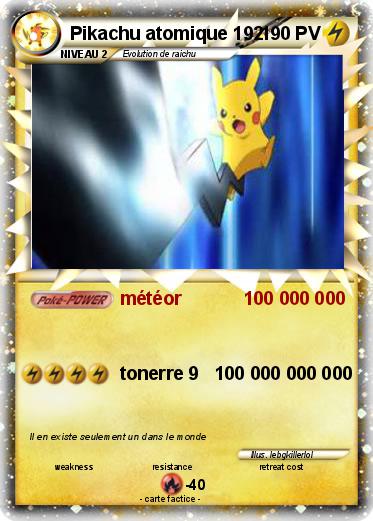 Pokemon Pikachu atomique 192