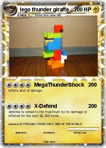 Pokemon lego thunder giraffe