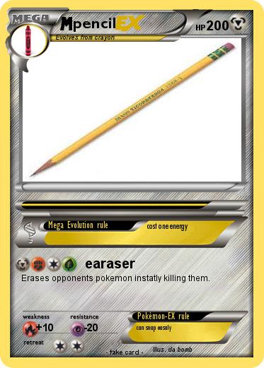 Pokemon pencil