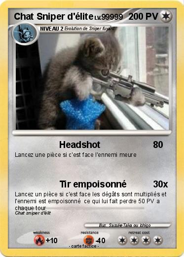 Pokemon Chat Sniper d'élite