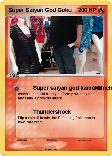 Pokemon Super Saiyan God Goku