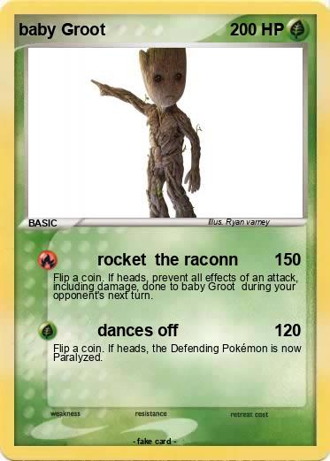 Pokemon baby Groot