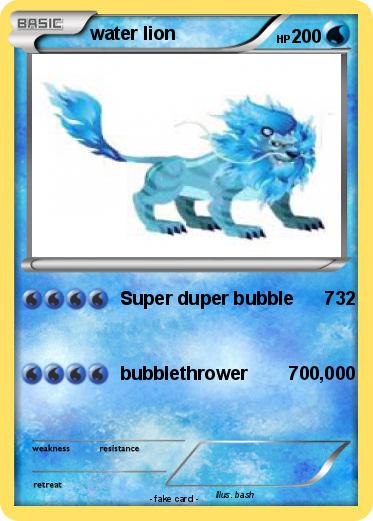 Pokemon water lion