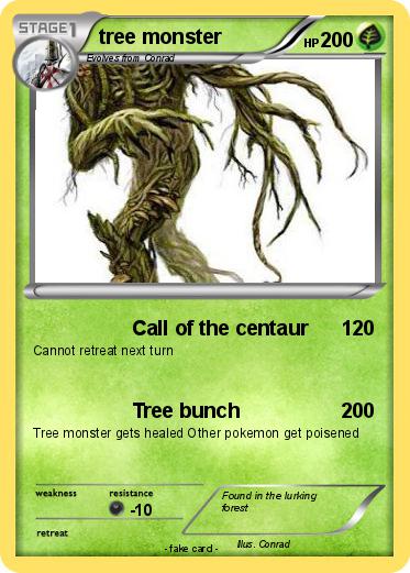 Pokemon tree monster