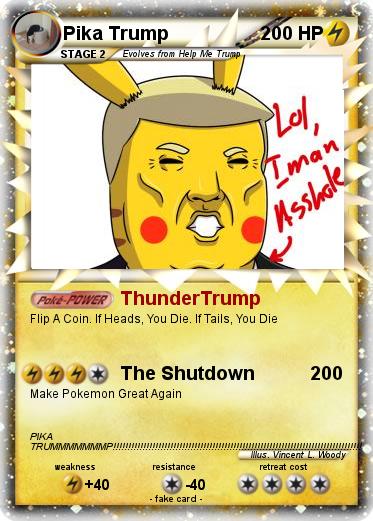 Pokemon Pika Trump