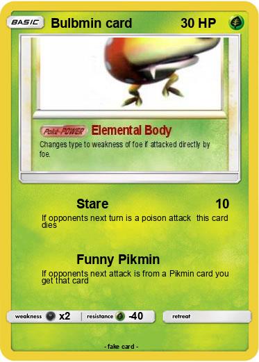 Pokemon Bulbmin card