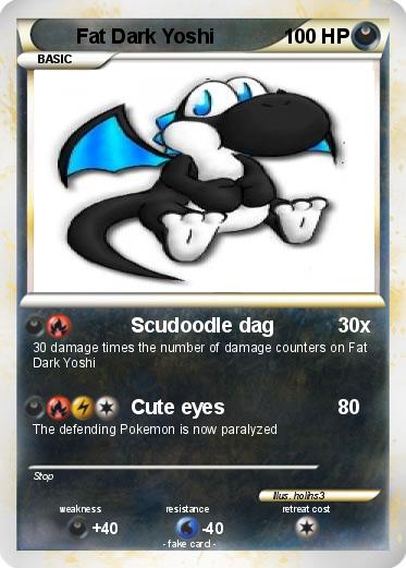 Pokemon Fat Dark Yoshi