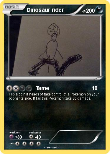 Pokemon Dinosaur rider