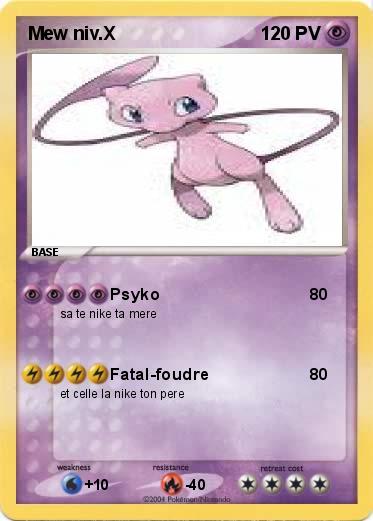 Pokemon Mew niv.X