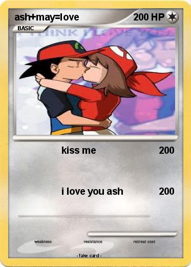 Pokemon ash+may=love