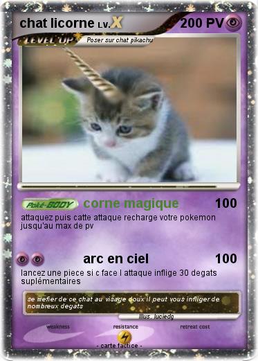 Pokemon chat licorne