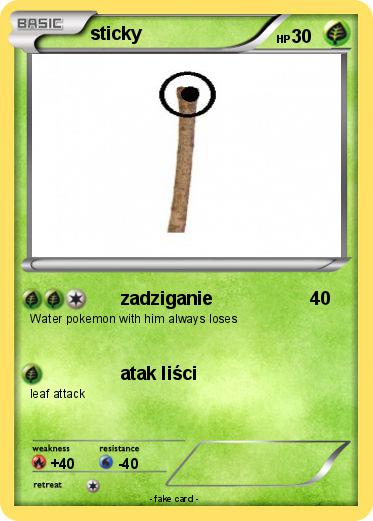 Pokemon sticky