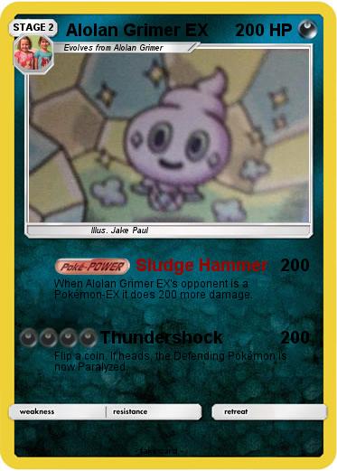 Pokemon Alolan Grimer EX