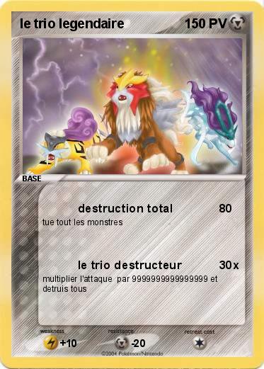 Pokemon le trio legendaire