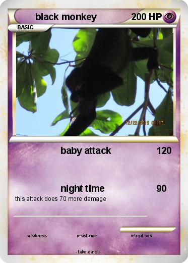 Pokemon black monkey