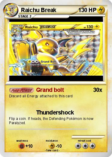 Pokemon Raichu Break