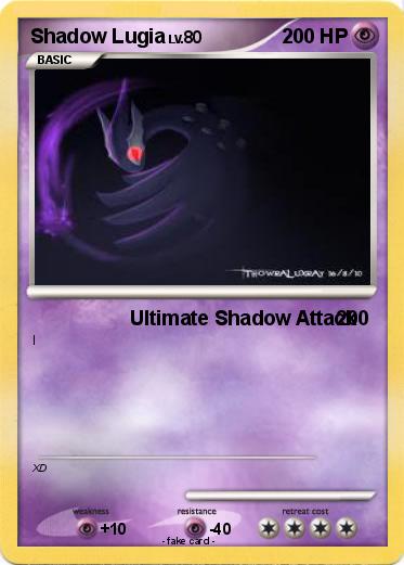Pokemon Shadow Lugia