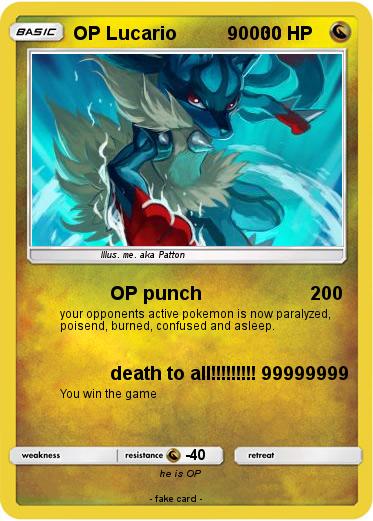Pokemon OP Lucario          90000