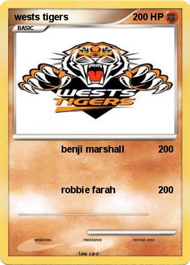 Pokemon wests tigers