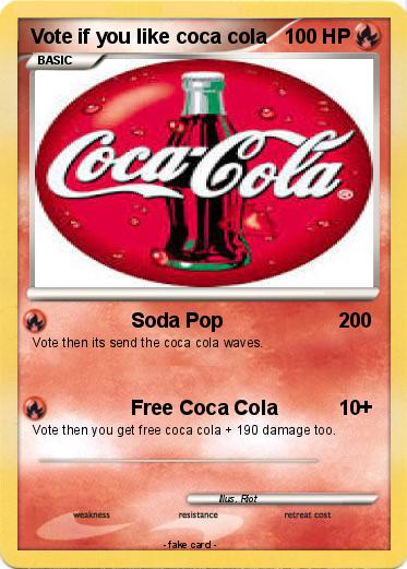 Pokemon Vote if you like coca cola