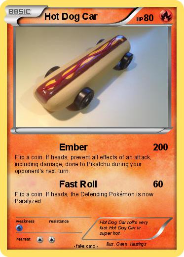 Pokemon Hot Dog Car