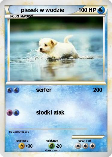 Pokemon piesek w wodzie